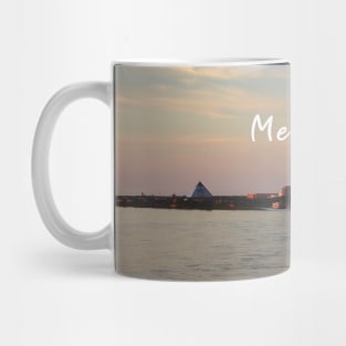 Cool sunset photography of Memphis Tennessee skyline night sky USA city break Mug